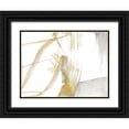 thumbnail image 1 of Goldberger, Jennifer 32x25 Black Ornate Wood Framed with Double Matting Museum Art Print Titled - Gold and Grey Exploration VI, 1 of 4