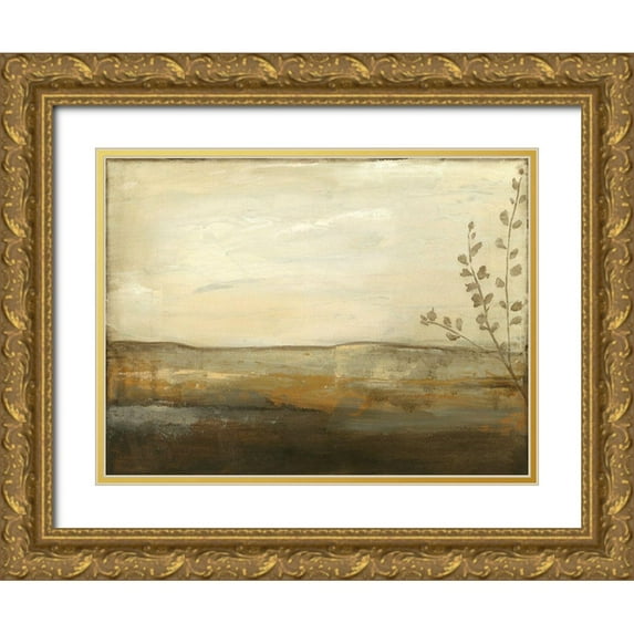 Goldberger, Jennifer 32x25 Gold Ornate Wood Framed with Double Matting Museum Art Print Titled - Horizon II