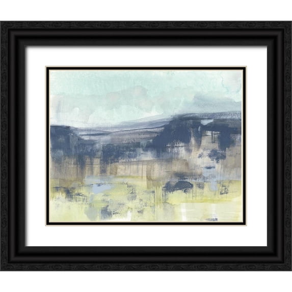 Goldberger, Jennifer 32x26 Black Ornate Wood Framed with Double Matting Museum Art Print Titled - Blueberry Hills I