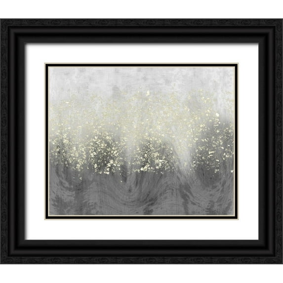 Goldberger, Jennifer 32x26 Black Ornate Wood Framed with Double Matting Museum Art Print Titled - Glitter Swirl I