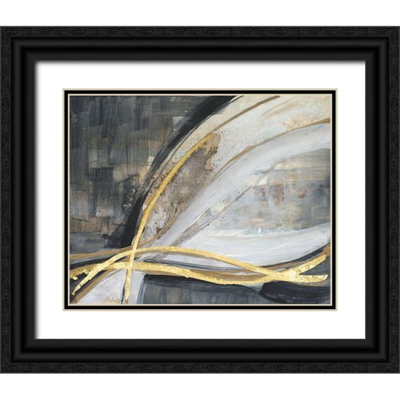 Goldberger, Jennifer 32x26 Black Ornate Wood Framed with Double Matting Museum Art Print Titled - Twisting Vortex II