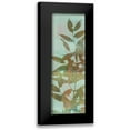thumbnail image 1 of Goldberger, Jennifer 7x14 Black Modern Framed Museum Art Print Titled - Leaf Overlay II, 1 of 5