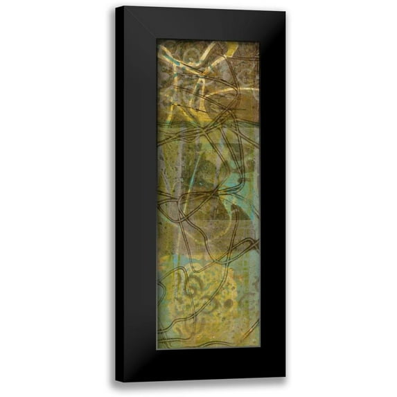 Goldberger, Jennifer 7x14 Black Modern Framed Museum Art Print Titled - Safari Abstract II