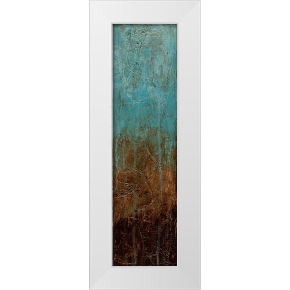 Goldberger, Jennifer 7x14 White Modern Wood Framed Museum Art Print Titled - Oxidized Copper I