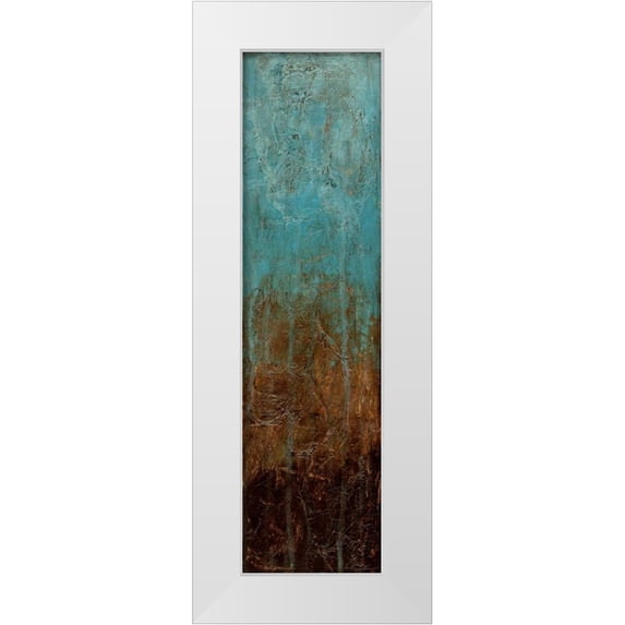 Goldberger, Jennifer 7x14 White Modern Wood Framed Museum Art Print Titled - Oxidized Copper I