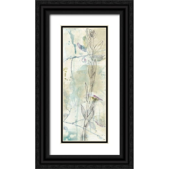 Goldberger, Jennifer 8x14 Black Ornate Wood Framed with Double Matting Museum Art Print Titled - Contour Stem II
