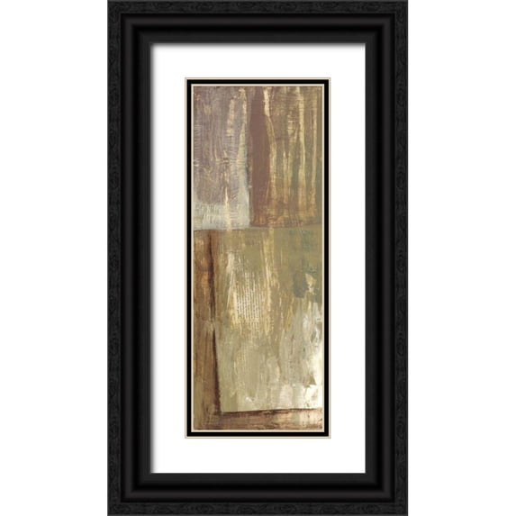 Goldberger, Jennifer 8x14 Black Ornate Wood Framed with Double Matting Museum Art Print Titled - Rustic Earth II