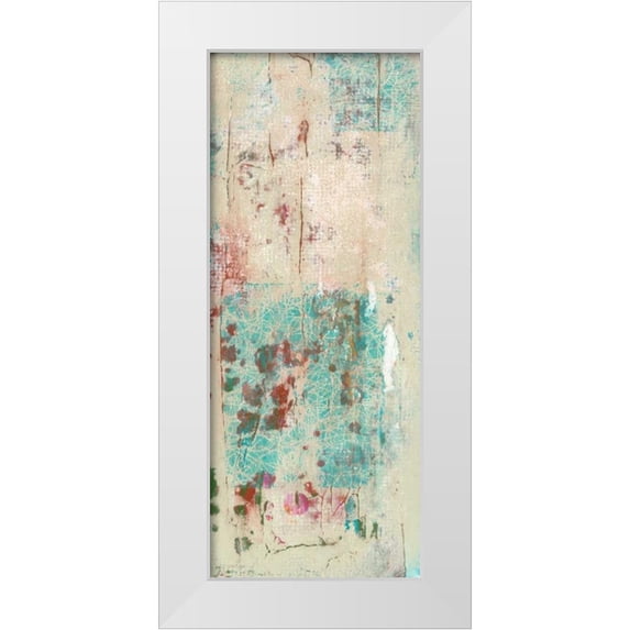 Goldberger, Jennifer 8x14 White Modern Wood Framed Museum Art Print Titled - Layers Of Paint II