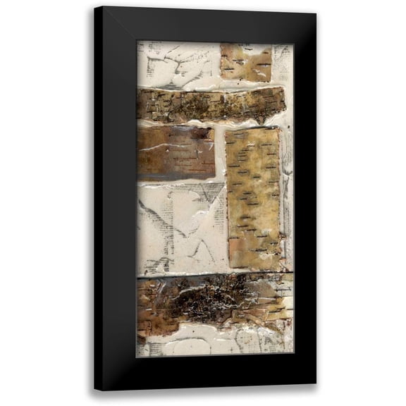 Goldberger, Jennifer 9x14 Black Modern Framed Museum Art Print Titled - Birch Bark Abstract II