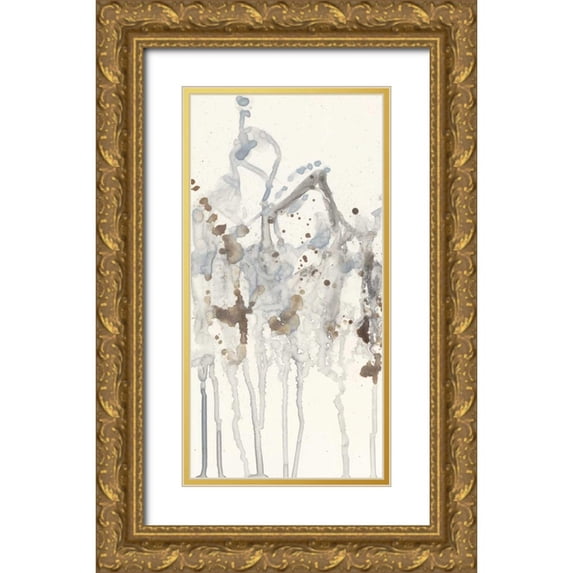 Goldberger, Jennifer 9x14 Gold Ornate Wood Framed with Double Matting Museum Art Print Titled - Neutral Spray II