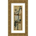 thumbnail image 1 of Goldberger, Jennifer 9x18 Gold Ornate Wood Framed with Double Matting Museum Art Print Titled - Patinaed Bamboo II, 1 of 4
