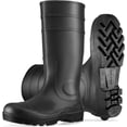 thumbnail image 1 of Goldblatt 100% Waterproof Rubber Boots, All-Purpose Galoshes, Mud/Muck/Construction Rubber Work Boots, Black PVC, Size 10&11, 1 of 7