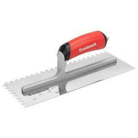 Goldblatt 250434 0.25 in. Square Notch Trowel