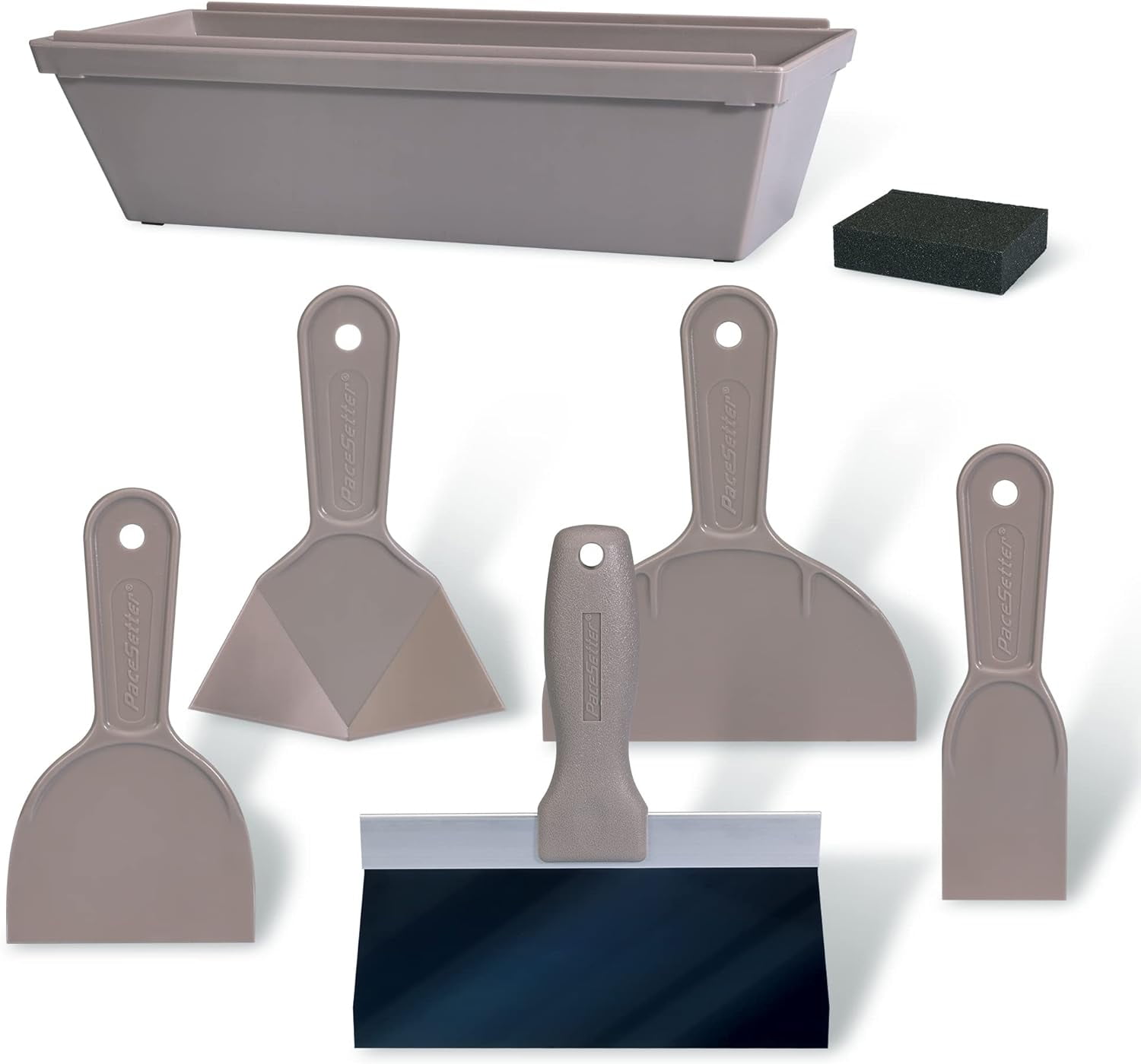 Goldblatt 7Piece Drywall Hand Tool Kit, with 4 Pieces Plastic Taping