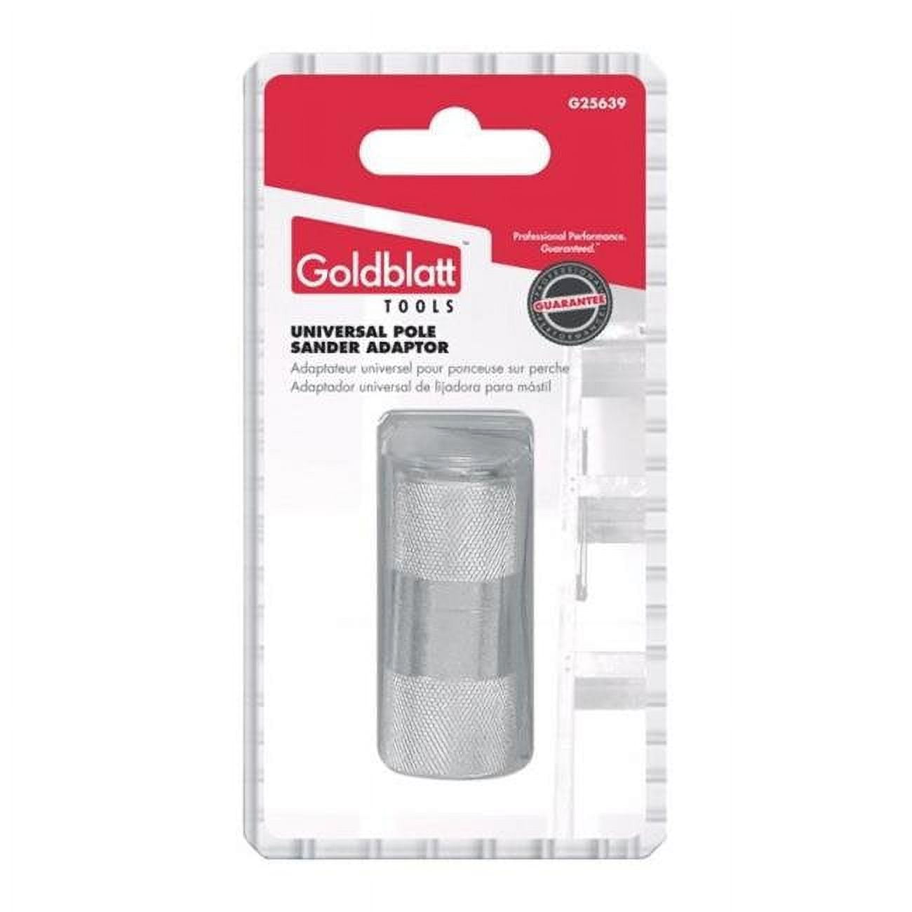 Goldblatt Aluminum Universal Pole Sander Adaptor 4.8 in. H X 2.4 in. W X 1.1 in. L Goldblatt Aluminum Universal Pole Sander Adaptor 4.8 in. H X 2.4 in. W X 1.1 in. L