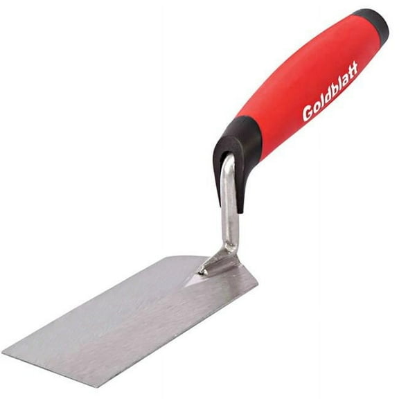 Goldblatt Tool 5 in. x 2 in. Margin Soft Grip Trowel