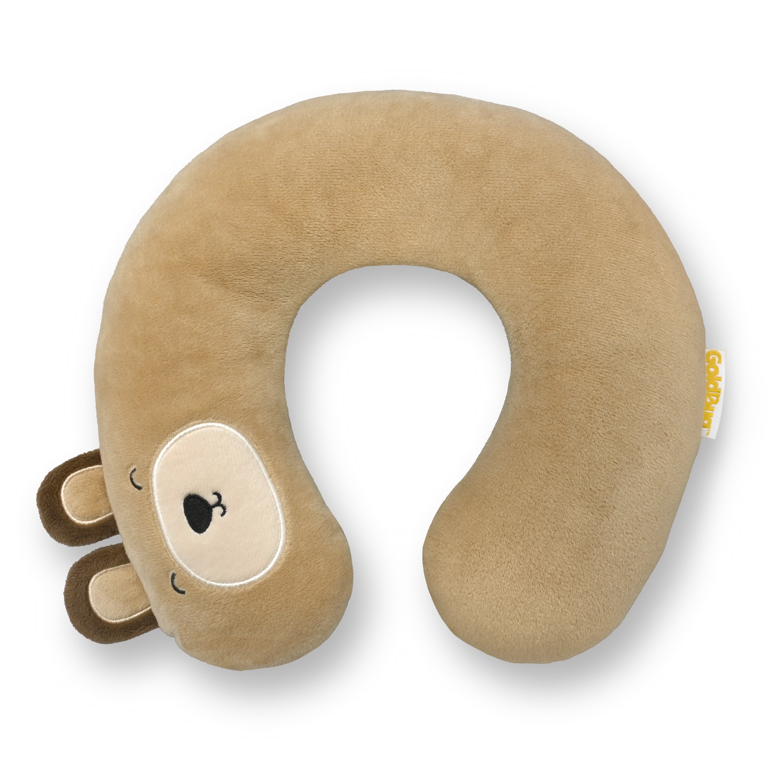 Goldbug Travel Pillow, Head and Neck Support for Toddlers, Bear