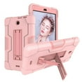 thumbnail image 1 of Goldcherry for Alcatel 3T/Joy 8.0 Case.Hybrid Shockproof Rugged Anti-Impact Drop Protection Cover Built with Kickstand Compatible with Alcatel 3T 2018/Alcatel Joy 8.0" Tablet(Rose Gold/Pink), 1 of 7