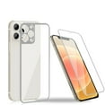 thumbnail image 1 of Goldcherry Camera Armor For iPhone 12 Pro Max Screen Protector, Front & Back 9H Hardness Tempered Glass Screen Protector [Titanium Edge] Anti-Scratch 0.26mm HD For iPhone 12 Pro Max 6.7 Inch(Silver), 1 of 8