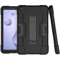Goldcherry Case for Samsung Galaxy Tab A 8.4 SM-T307 (2020 Released),Hybrid Heavy Duty Shockproof Armor Rugged Full-Body Protective Case Cover for Samsung Galaxy Tab A 8.4 Inch T307(Black/Black)
