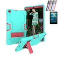 thumbnail image 1 of Goldcherry For Galaxy Tab A 10.1 Case,Hybrid Shockproof Rugged Anti-Impact Drop Protection Built with Kickstand For Samsung Galaxy Tab A 10.1 SM-T510 / SM-T515 Tablet(Mint Green/Pink), 1 of 6