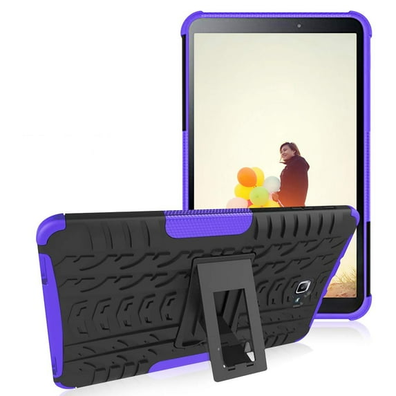 Goldcherry For Galaxy Tab A 10.1 T580 Case Hybrid Armor with Stand Detachable Dual Layer Protective Shell Hard Back Cover Samsung Galaxy Tab A 10.1" Tablet SM-T580 T585 T587(Purple)