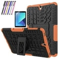 thumbnail image 1 of Goldcherry For Galaxy Tab S3 9.7 T820 Tablet Case Hybrid Armor with Stand Detachable Dual Layer Protective Shell Hard Back Cover for Samsung Galaxy Tab S3 9.7 Inch 2017 Tablet SM-T820/T825(Orange), 1 of 6