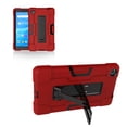 thumbnail image 1 of Goldcherry For Lenovo M7 7 Inch Case,Hybrid Shockproof Rugged Anti-Impact Drop Protection Cover Built with Kickstand For Lenovo M7 TB-7305F / TB-7305I / TB-7305X(Red+Black), 1 of 7
