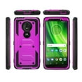 thumbnail image 1 of Goldcherry For Moto G6 Play Case,Moto E5 Case,Heavy Duty Full Body Shockproof Protective Hard Shell Cover with Swivel Belt Clip Kickstand Case Cover for Moto G6 Play (Purple), 1 of 6