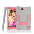thumbnail image 1 of Goldcherry RCA Cambio 10.1"Case Hybrid Shockproof Rugged Anti-Impact Drop Protection Cover Built with Kickstand For RCA Cambio 10.1" 2018(Model W1013 DK/W101V2 B)(Gray+Pink), 1 of 7