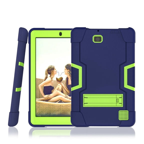 Goldcherry RCA Cambio 10.1"Case Hybrid Shockproof Rugged Anti-Impact Drop Protection Cover Built with Kickstand For RCA Cambio 10.1" 2018(Model W1013 DK/W101V2 B)(Navy+Green)
