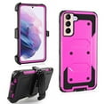 thumbnail image 1 of Goldcherry for Samsung Galaxy S21 Plus Case,Heavy Duty High Impact Resistant Armor Holster Defender Case with Kickstand+Swivel Belt Clip Holster for Samsung Galaxy S21 Plus 6.7 Inch(Purple), 1 of 7