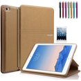 thumbnail image 1 of Goldcherry for iPad Mini 4 Case,Flip Folio Wallet Case Multi-Angle Viewing Stand Cover Packet Auto Sleep/Wake for 2015 Apple iPad Mini 4 (4th Generation iPad Mini, mini 4) (Gold), 1 of 8