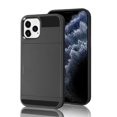 thumbnail image 1 of Goldcherry for iPhone 12 Pro Case,iPhone 12 6.1" Wallet Card Holder Sliding Cover Credit Card Slot ID Pocket Dual Layer Hybrid Protective for Apple iPhone 12/iPhone 12 Pro(Black), 1 of 7