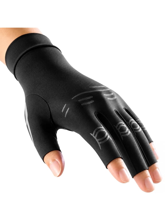 All-Around Compression Arthritis Gloves for Pain Relief, Strong Support for Carpal Tunnel for Women & Men, Hand Support Wrist Brace For Rheumatoid, Tendonitis, Swelling, Crocheting, Typing
