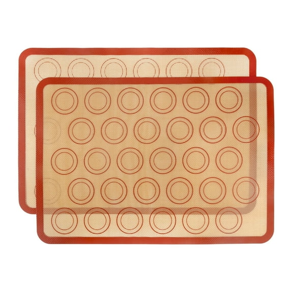 Goldeer Macaron Silicone Baking Mats - Non-Stick Macaron Mat for Easy Baking Heat Resistant & Dishwasher Safe Reusable & Eco-Friendly,Gift for Baker
