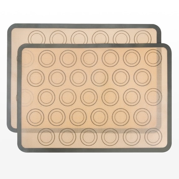 Goldeer Macaron Silicone Baking Mats - Non-Stick Macaron Mat for Easy Baking Heat Resistant & Dishwasher Safe Reusable & Eco-Friendly,Gift for Baker