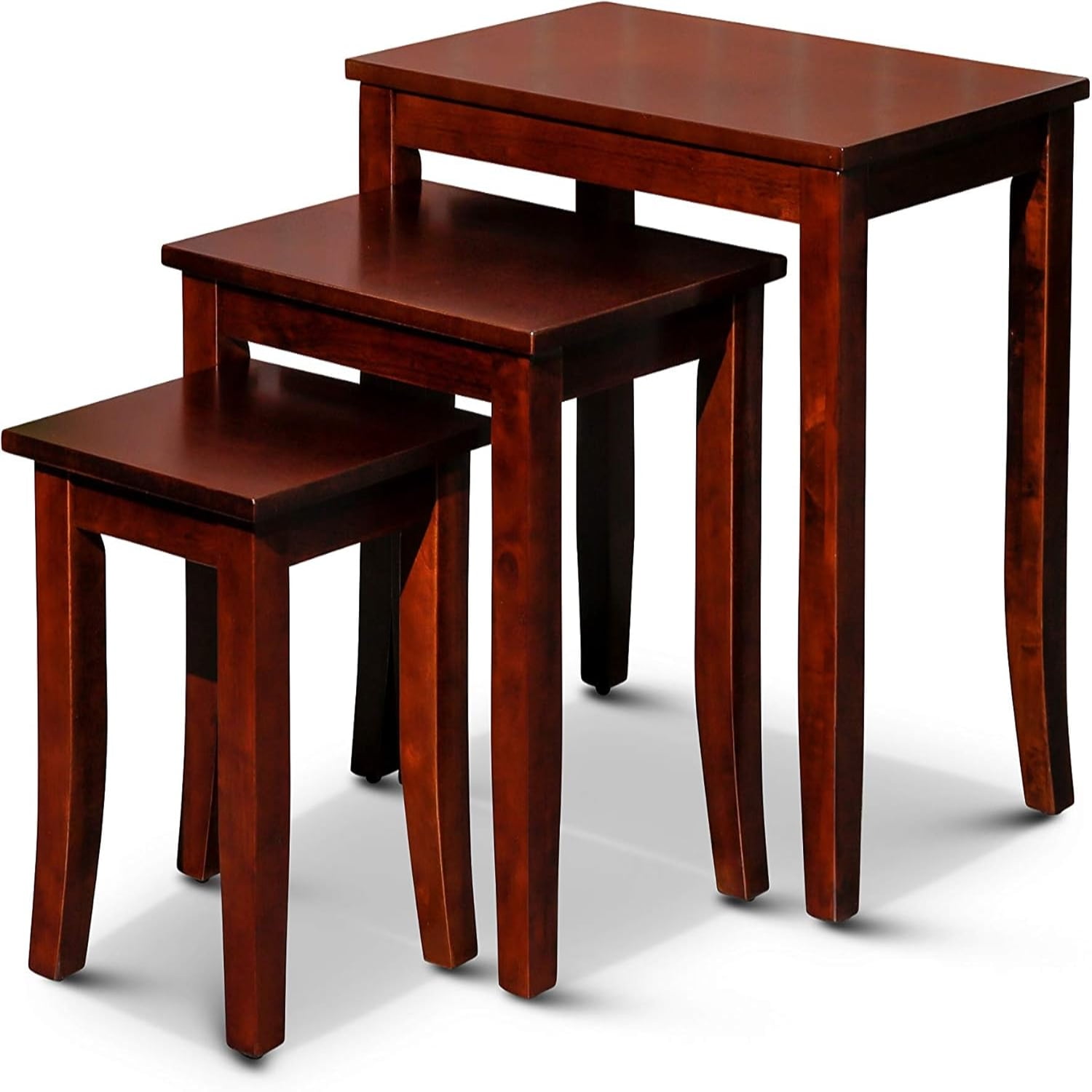Golden 3-Piece Nesting Tables Indoor Living Collection - Espresso ...