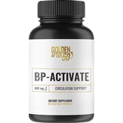 Golden After 50 BP-Activate - Nitric Oxide Supplement with Essential Amino Acids - Blood Circulation and Heart Health Support Supplement - 800mg L Arginine, AAKG, L Citrulline