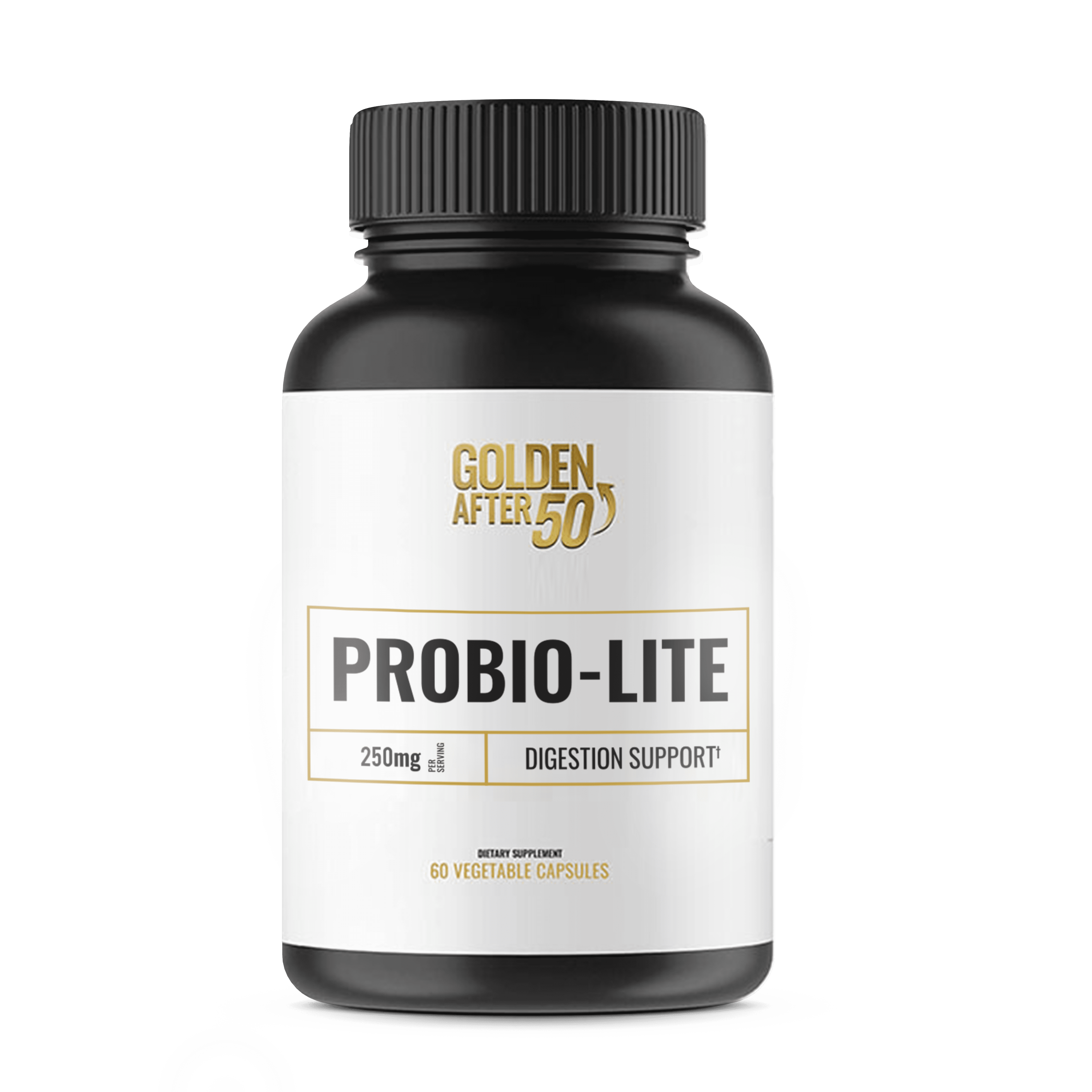 Golden After 50 Probio-Lite - for Gut Health and Digestion Support - Probiotics for Men and Women - Probiotics for Occasional Heartburn, Gas, Indigestion