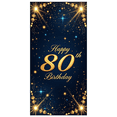 thumbnail image 1 of Golden 80th Birthday Celebration Backdrop Elegant 80th Birthday Banner Party Supplies Background Happy Birthday Decoration Celebration Photography Props, 1 of 8