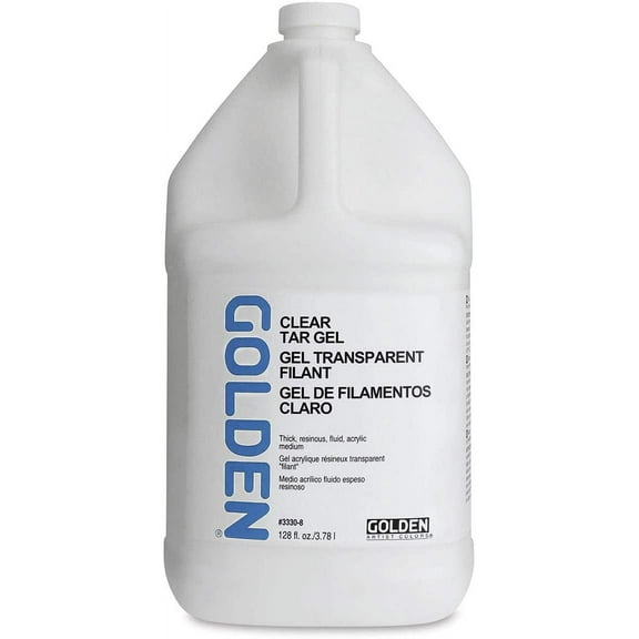 Golden Acrylic Gel Medium - Clear Tar, 128 oz tub