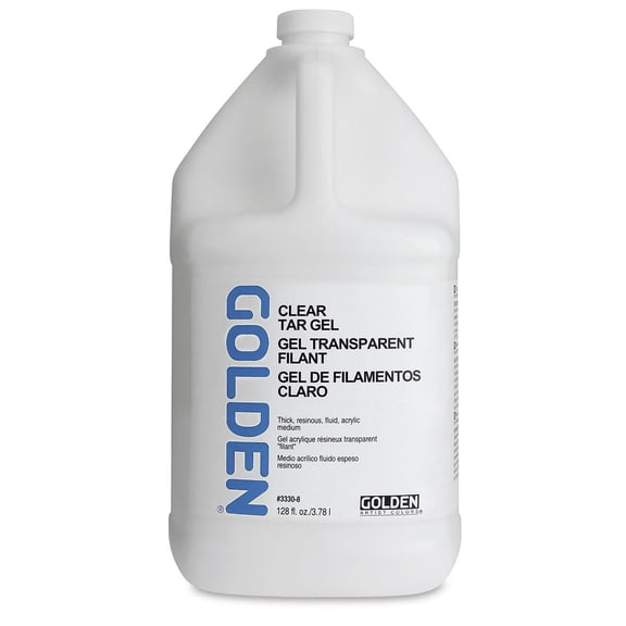Golden Acrylic Gel Medium - Clear Tar, 128 oz tub