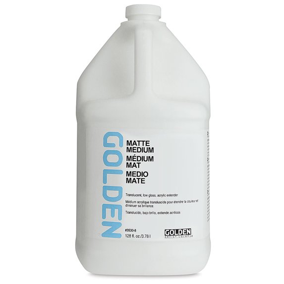 Golden Acrylic Medium – Matte Medium, 128 oz