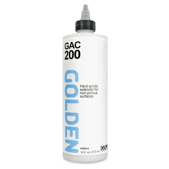 Golden Acrylic Polymer GAC-200 Promotes Adhesion / Film Hardness - 16 oz Cylinder