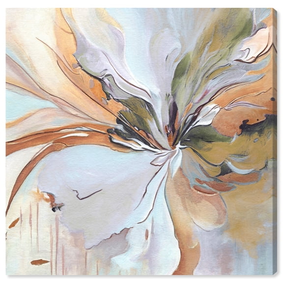 Golden Aesthetic Boho Abstract Wall Art Canvas Wall Art by Art Remedy, Gallery Wrapped, 24" x 24"