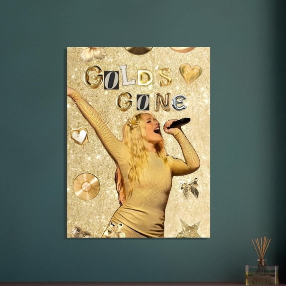 Golden Aesthetic Pop Star Singer poster Freya Skye Gold's Gone Music Wall Art Decor 12x18 UNFRAMED