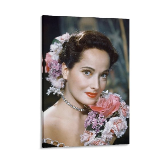 Golden Age Darlings Actresses Merle Oberon Retro Poster Wall Art Poster Scroll Canvas Painting Picture Living Room Decor Home 16x24inch(40x60cm)