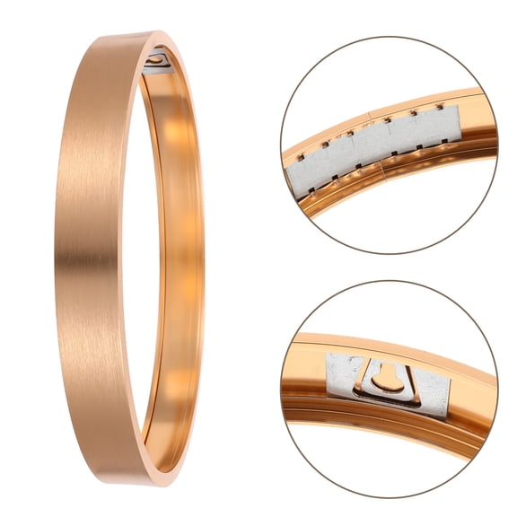 Golden Aluminum Alloy Round Picture Frame with Fingerprint Resistant Brushed Surface