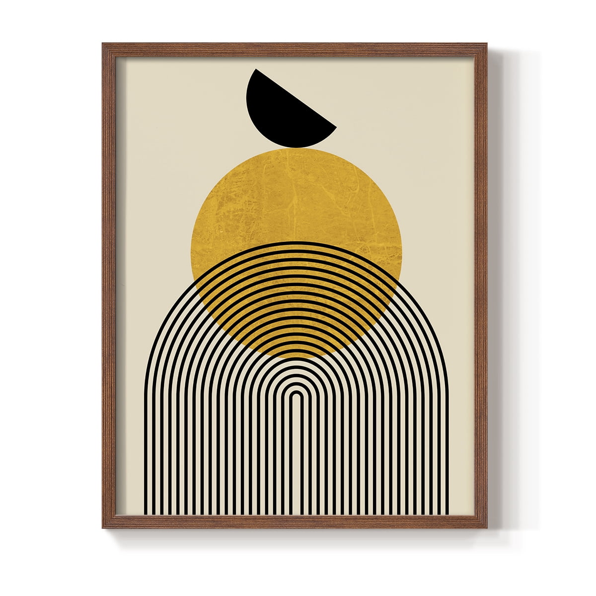 Golden Arches in Brown Solid Wood 11 x 14 Framed Print